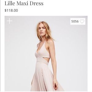 Blush Free People Maxi Dress